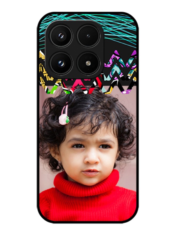 Custom Xiaomi 17 5G Custom Glass Phone Case - Neon Abstract Design