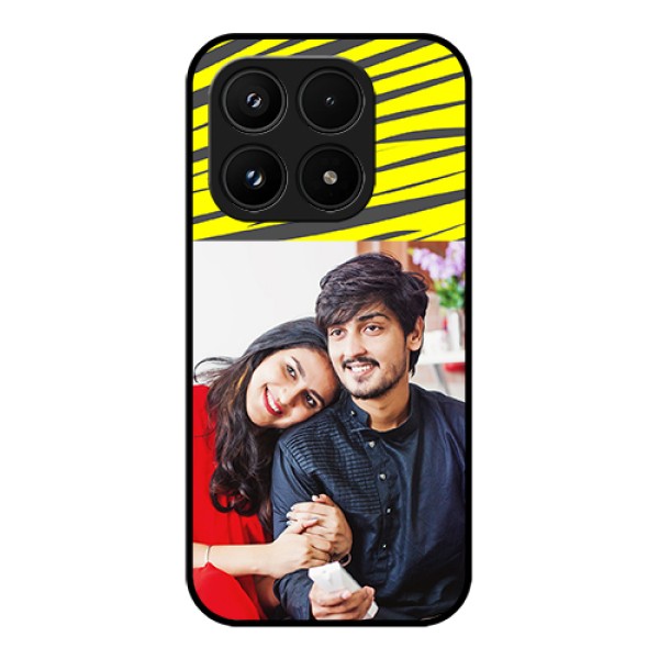 Xiaomi 17 5G Custom Glass Phone Case - Yellow Abstract Design Xiaomi 17 5G Custom Glass Phone Case - Yellow Abstract Design