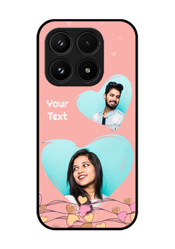 Xiaomi 17 5G Custom Glass Phone Case - Love Doodle Design