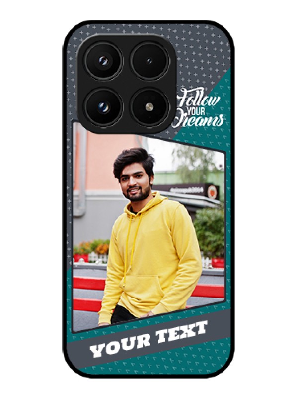 Custom Xiaomi 17 5G Custom Glass Phone Case - Background Pattern Design With Quote