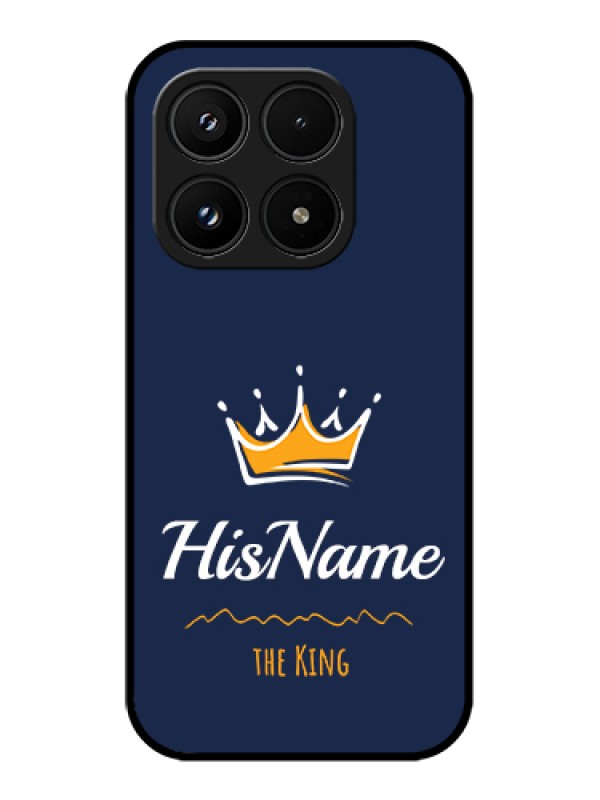 Custom Xiaomi 17 5G Custom Glass Phone Case - King With Name Design