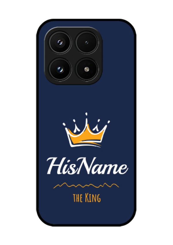 Xiaomi 17 5G Custom Glass Phone Case - King With Name Design