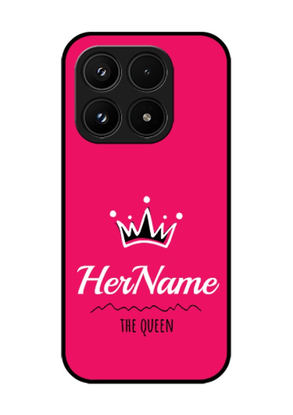 Xiaomi 17 5G Custom Glass Phone Case - Queen With Name Design
