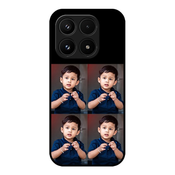 Xiaomi 17 5G Custom Glass Phone Case - 4 Image Holder Design