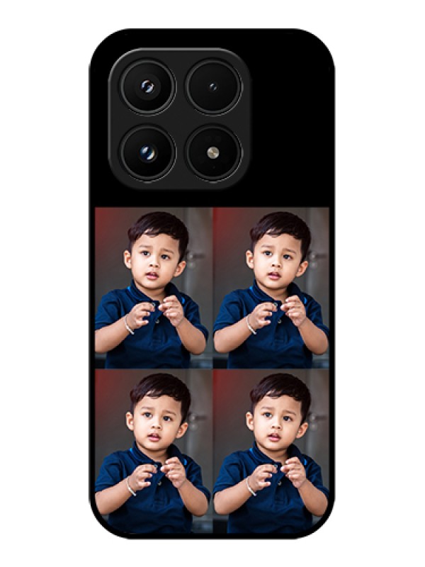 Custom Xiaomi 17 5G Custom Glass Phone Case - 4 Image Holder Design
