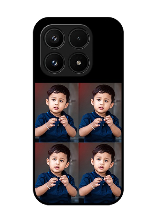 Xiaomi 17 5G Custom Glass Phone Case - 4 Image Holder Design