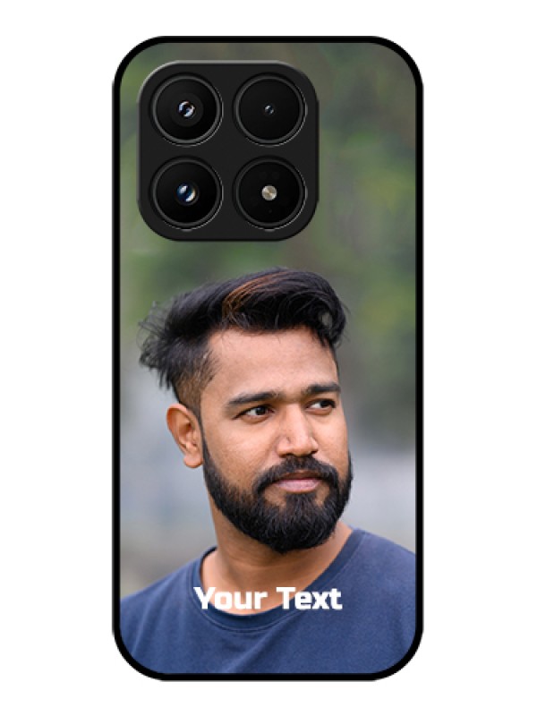 Custom Xiaomi 17 5G Custom Glass Phone Case - Photo With Text Design