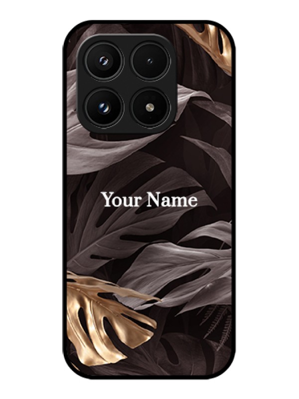 Custom Xiaomi 17 5G Custom Glass Phone Case - Wild Leaves Digital Paint Design