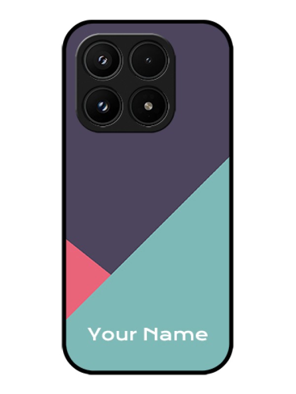 Custom Xiaomi 17 5G Custom Glass Phone Case - Tri Color Abstract Design