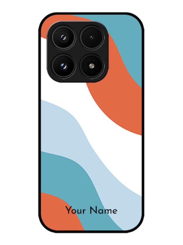 Custom Xiaomi 17 5G Custom Glass Phone Case - Coloured Waves Design