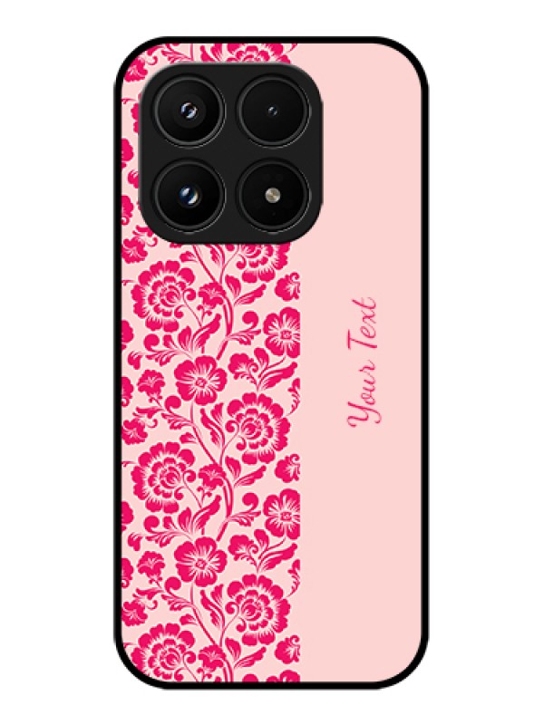 Custom Xiaomi 17 5G Custom Glass Phone Case - Attractive Floral Pattern Design