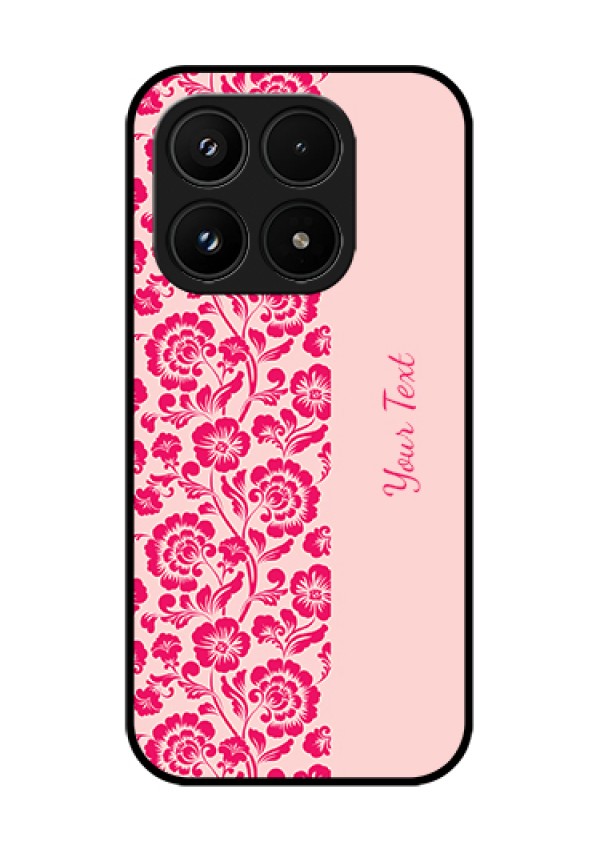 Xiaomi 17 5G Custom Glass Phone Case - Attractive Floral Pattern Design
