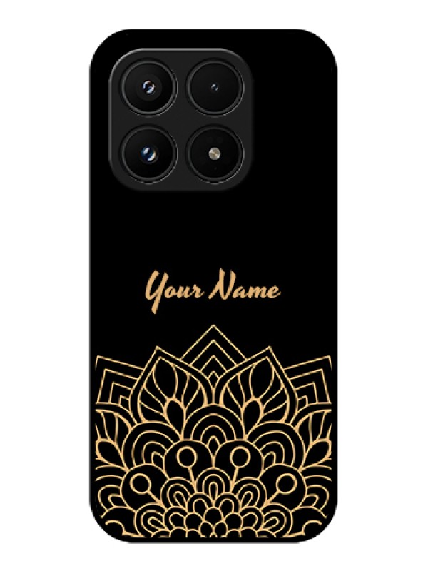 Custom Xiaomi 17 5G Custom Glass Phone Case - Golden Mandala Design
