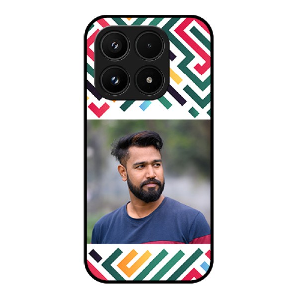 Xiaomi 17 5G Custom Glass Phone Case - Colorful Maze Pattern Design