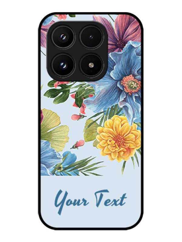 Custom Xiaomi 17 5G Custom Glass Phone Case - Stunning Watercolored Flowers Painting Design