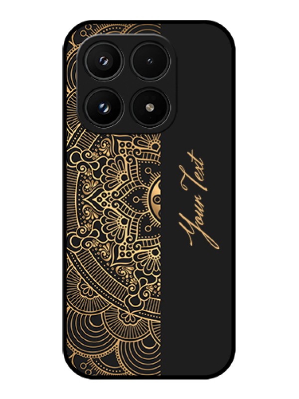 Custom Xiaomi 17 5G Custom Glass Phone Case - Mandala Art With Custom Text Design