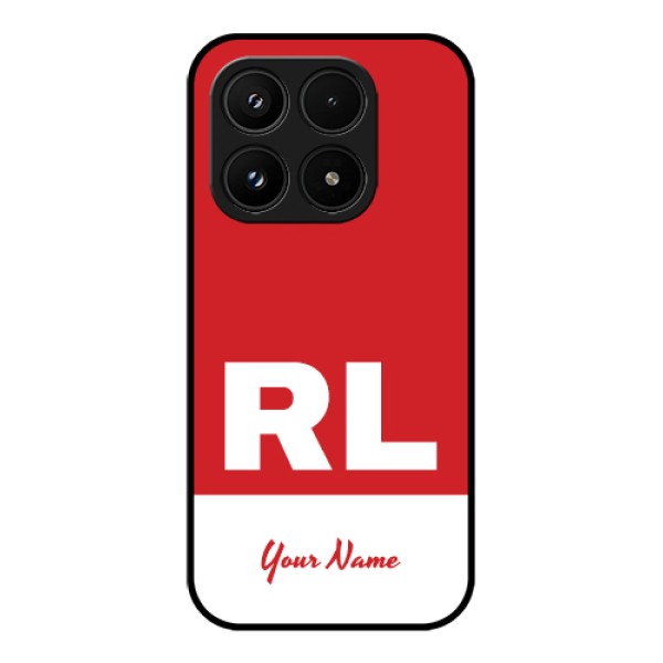 Xiaomi 17 5G Custom Glass Phone Case - Dual Tone Custom Text Design