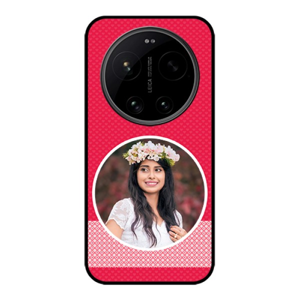 Xiaomi 17 Ultra 5G Custom Glass Phone Case - Pink Color Pattern Design Xiaomi 17 Ultra 5G Custom Glass Phone Case - Pink Color Pattern Design