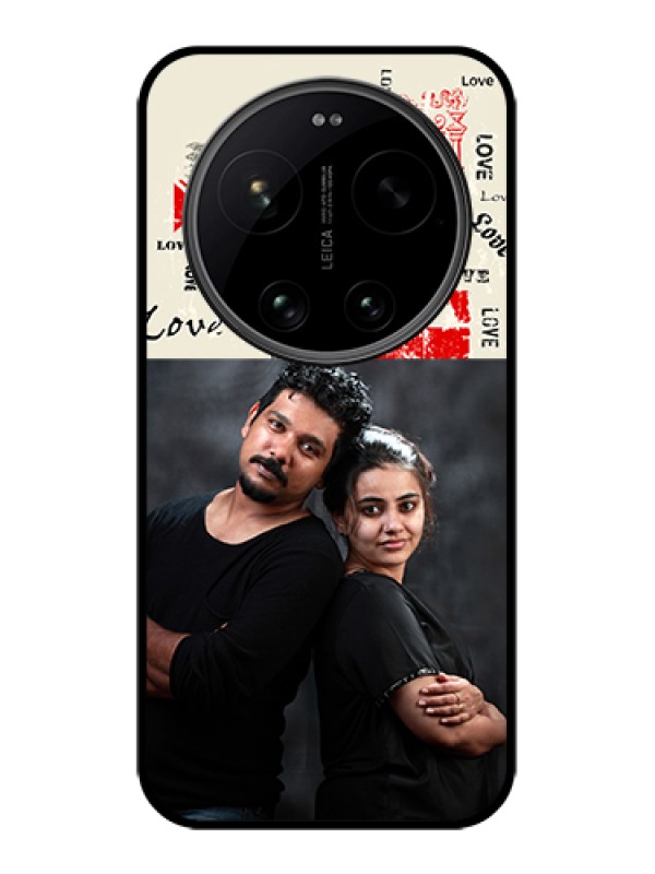 Custom Xiaomi 17 Ultra 5G Custom Glass Phone Case - Trendy Love Design Case