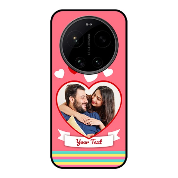 Xiaomi 17 Ultra 5G Custom Glass Phone Case - Love Shapes Doodle Design