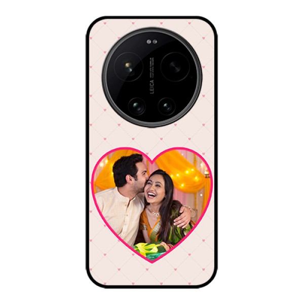 Xiaomi 17 Ultra 5G Custom Glass Phone Case - Heart Shape Design Xiaomi 17 Ultra 5G Custom Glass Phone Case - Heart Shape Design