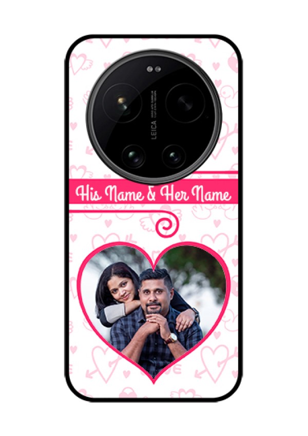 Xiaomi 17 Ultra 5G Custom Glass Phone Case - Heart Shape Love Design