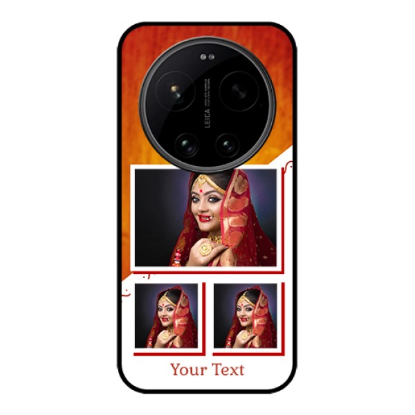 Xiaomi 17 Ultra 5G Custom Glass Phone Case - Wedding Memories Design