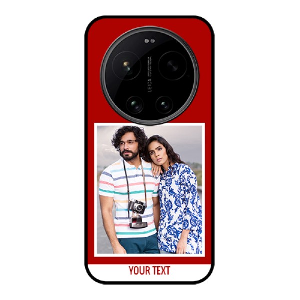 Xiaomi 17 Ultra 5G Custom Glass Phone Case - Red Color Design Xiaomi 17 Ultra 5G Custom Glass Phone Case - Red Color Design