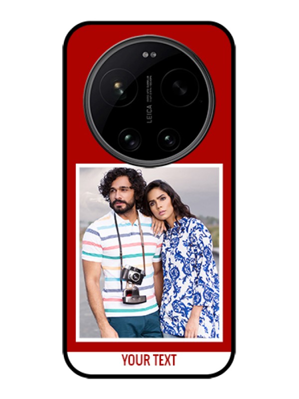 Custom Xiaomi 17 Ultra 5G Custom Glass Phone Case - Red Color Design