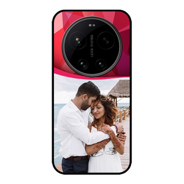 Xiaomi 17 Ultra 5G Custom Glass Phone Case - Red Abstract Design Xiaomi 17 Ultra 5G Custom Glass Phone Case - Red Abstract Design
