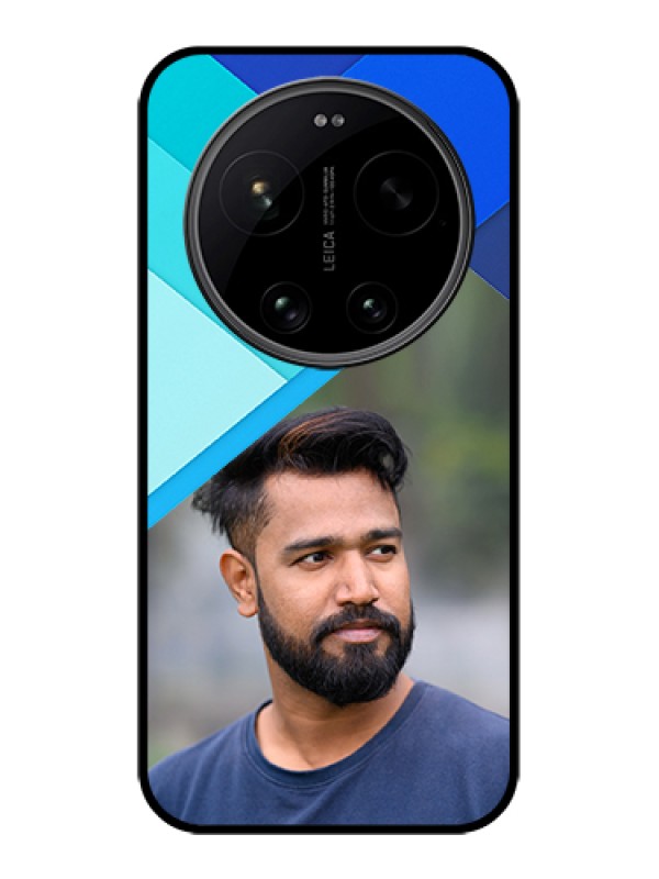 Custom Xiaomi 17 Ultra 5G Custom Glass Phone Case - Blue Pattern Design