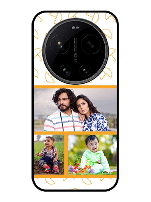 Custom Xiaomi 17 Ultra 5G Custom Glass Phone Case - Yellow Pattern Design