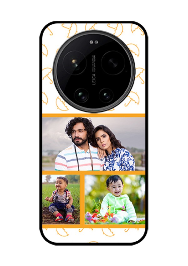 Xiaomi 17 Ultra 5G Custom Glass Phone Case - Yellow Pattern Design