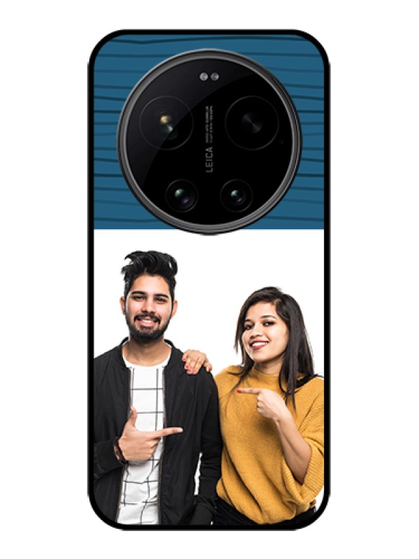 Custom Xiaomi 17 Ultra 5G Custom Glass Phone Case - Blue Pattern Cover Design