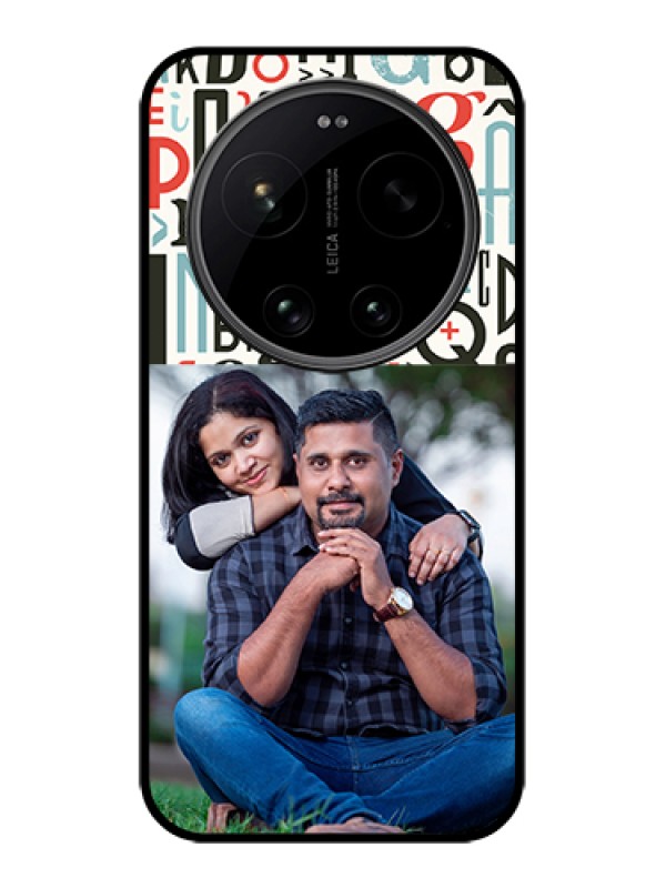 Custom Xiaomi 17 Ultra 5G Custom Glass Phone Case - Alphabet Design