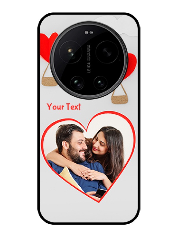 Custom Xiaomi 17 Ultra 5G Custom Glass Phone Case - Parachute Love Design