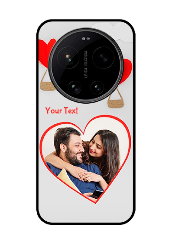 Xiaomi 17 Ultra 5G Custom Glass Phone Case - Parachute Love Design