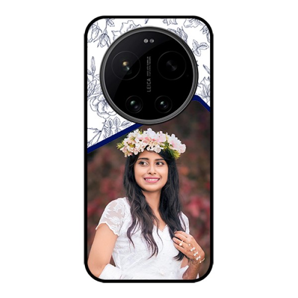 Xiaomi 17 Ultra 5G Custom Glass Phone Case - Classy Floral Design