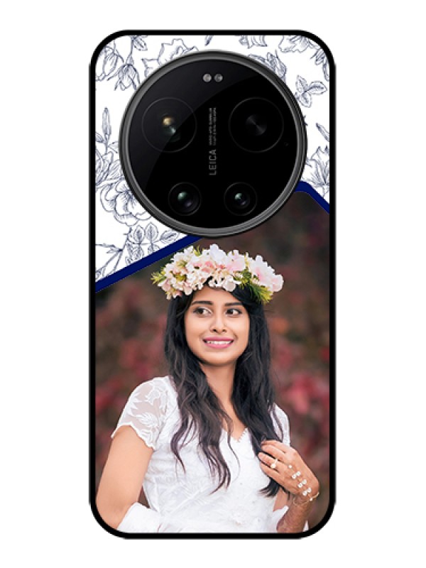 Custom Xiaomi 17 Ultra 5G Custom Glass Phone Case - Classy Floral Design