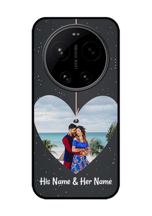Xiaomi 17 Ultra 5G Custom Glass Phone Case - Hanging Heart Design