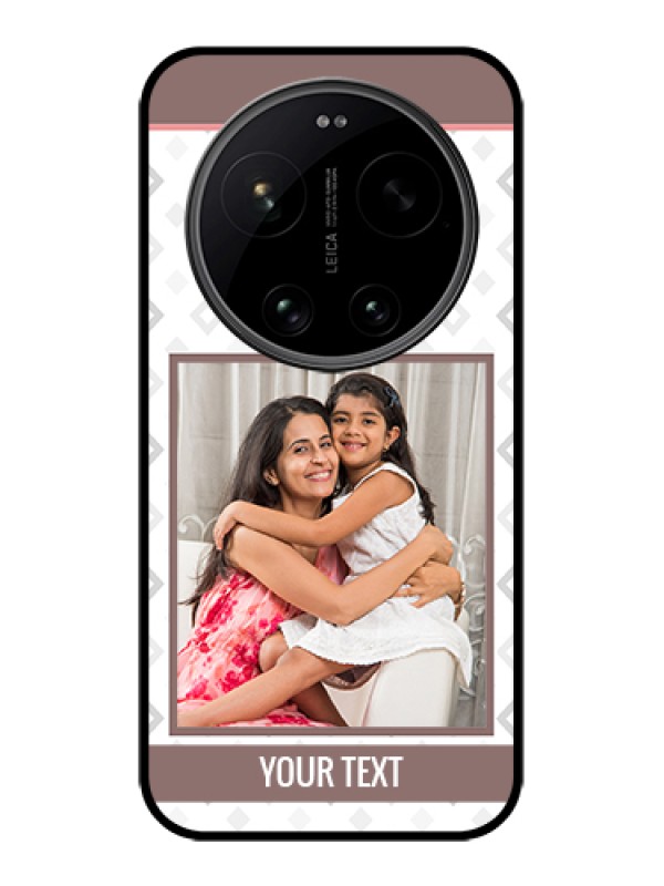 Custom Xiaomi 17 Ultra 5G Custom Glass Phone Case - Simple Diamond Design