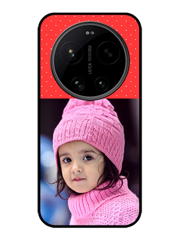 Custom Xiaomi 17 Ultra 5G Custom Glass Phone Case - Red Pattern Design