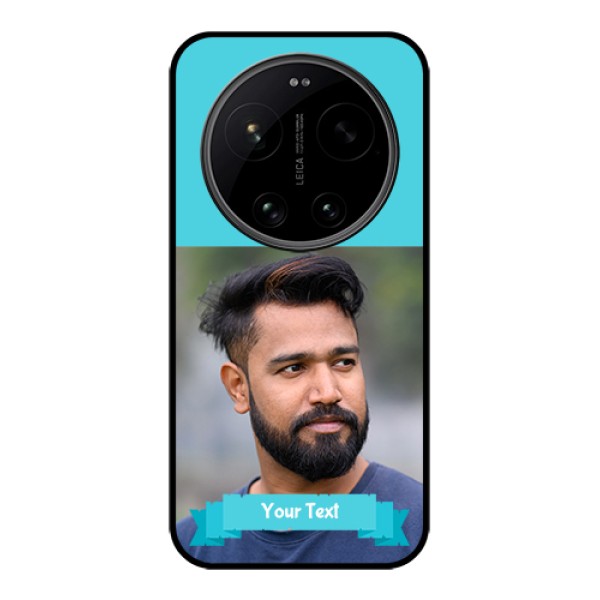 Xiaomi 17 Ultra 5G Custom Glass Phone Case - Blue Color Design Xiaomi 17 Ultra 5G Custom Glass Phone Case - Blue Color Design