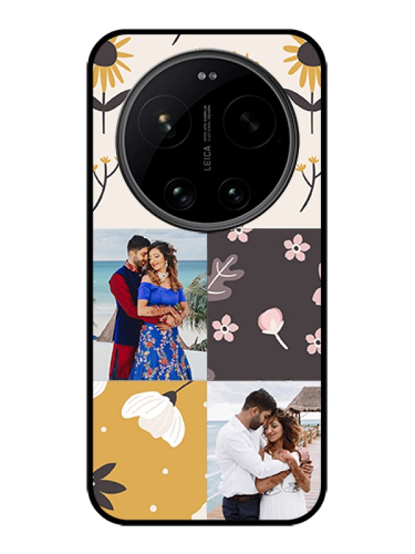 Custom Xiaomi 17 Ultra 5G Custom Glass Phone Case - 3 Images With Floral Design