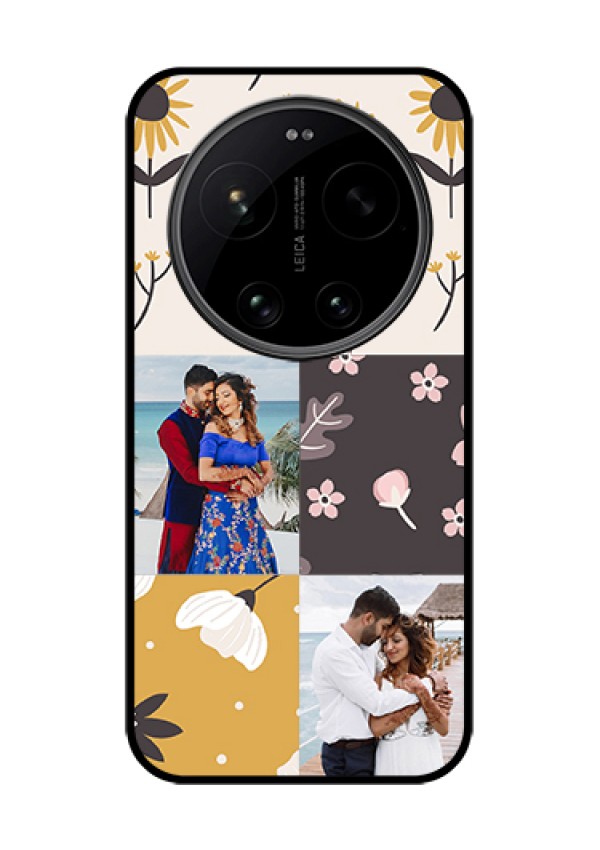 Xiaomi 17 Ultra 5G Custom Glass Phone Case - 3 Images With Floral Design