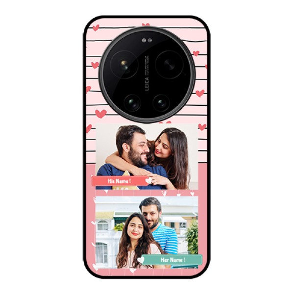 Xiaomi 17 Ultra 5G Custom Glass Phone Case - Photo With Heart Design Xiaomi 17 Ultra 5G Custom Glass Phone Case - Photo With Heart Design