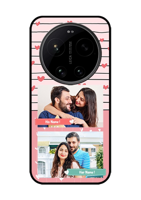 Xiaomi 17 Ultra 5G Custom Glass Phone Case - Photo With Heart Design