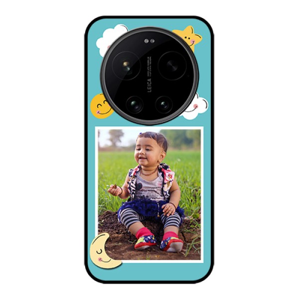 Xiaomi 17 Ultra 5G Custom Glass Phone Case - Smiley Kids Stars Design Xiaomi 17 Ultra 5G Custom Glass Phone Case - Smiley Kids Stars Design