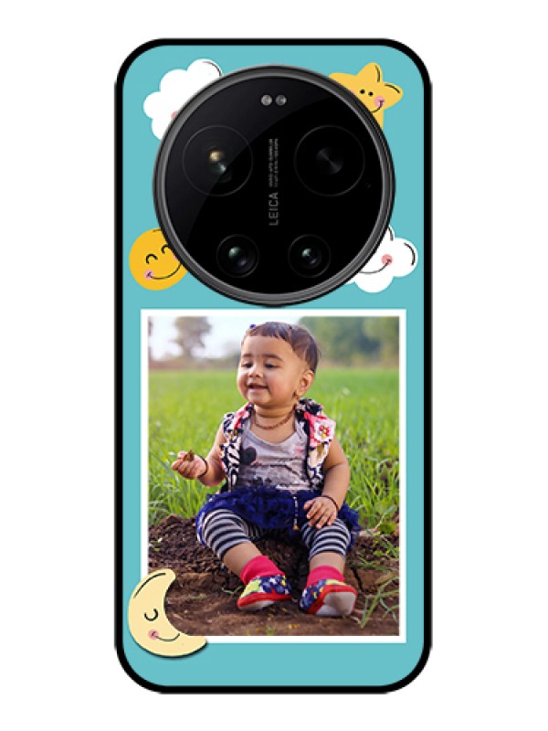 Custom Xiaomi 17 Ultra 5G Custom Glass Phone Case - Smiley Kids Stars Design