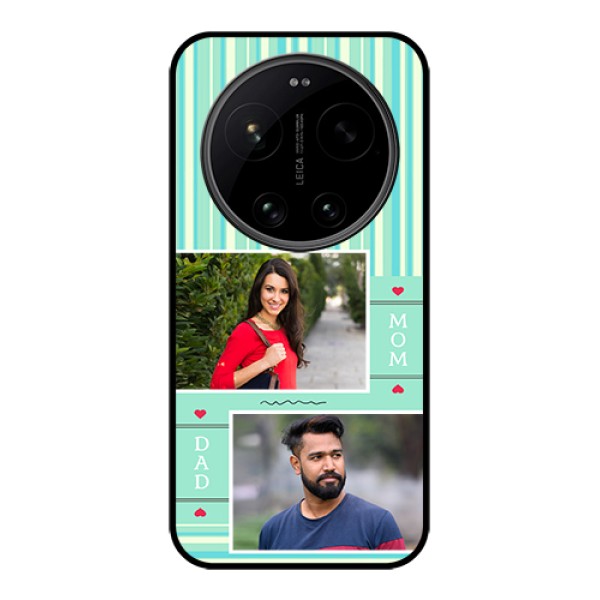 Xiaomi 17 Ultra 5G Custom Glass Phone Case - Mom & Dad Pic Design